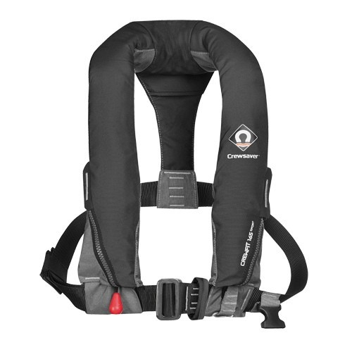 Designed with a Peninsular Chin support, to keep your airway well clear of the water whatever the conditions | Harness Loop | Attachment point for Crewsaver Surface Light | Robust outer cover for durability | UML MK5 Automatic | Centre metal buckle adjuster | Oral Tube | Whistle | Reflective tape | Lifting becket